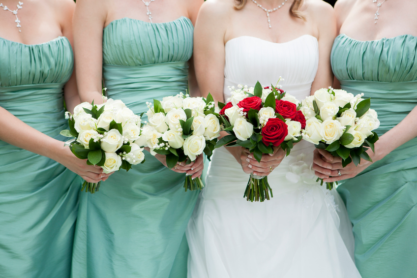 Bridesmaids Dresses Westland MI - Ideal Bridal & Dry Cleaning - bride_and_bridesmaids